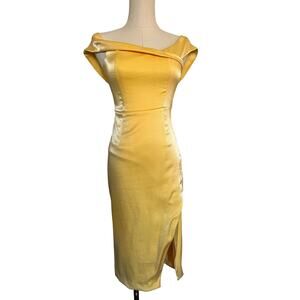 NBD Yellow Cocktail Dress in XS‎